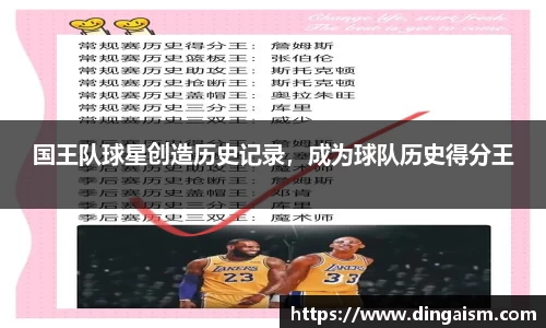 国王队球星创造历史记录，成为球队历史得分王